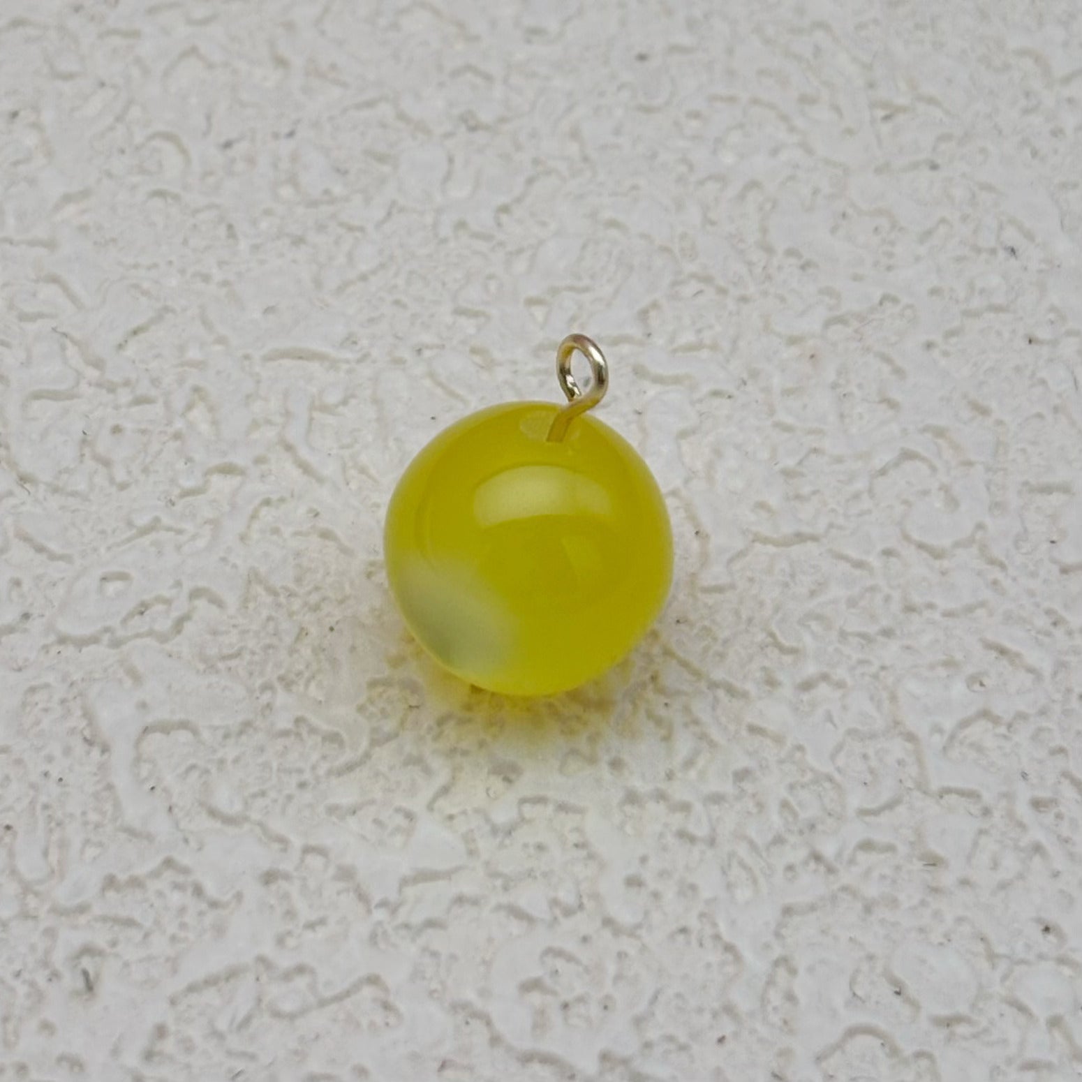 12mm | イエローキャッツアイビーズ