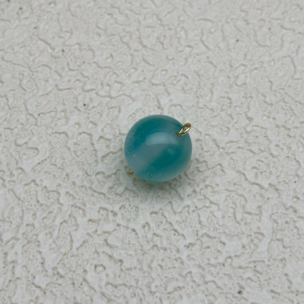 12mm | 紫外線で色が変わるビーズ（グリーン→ピンク柄）