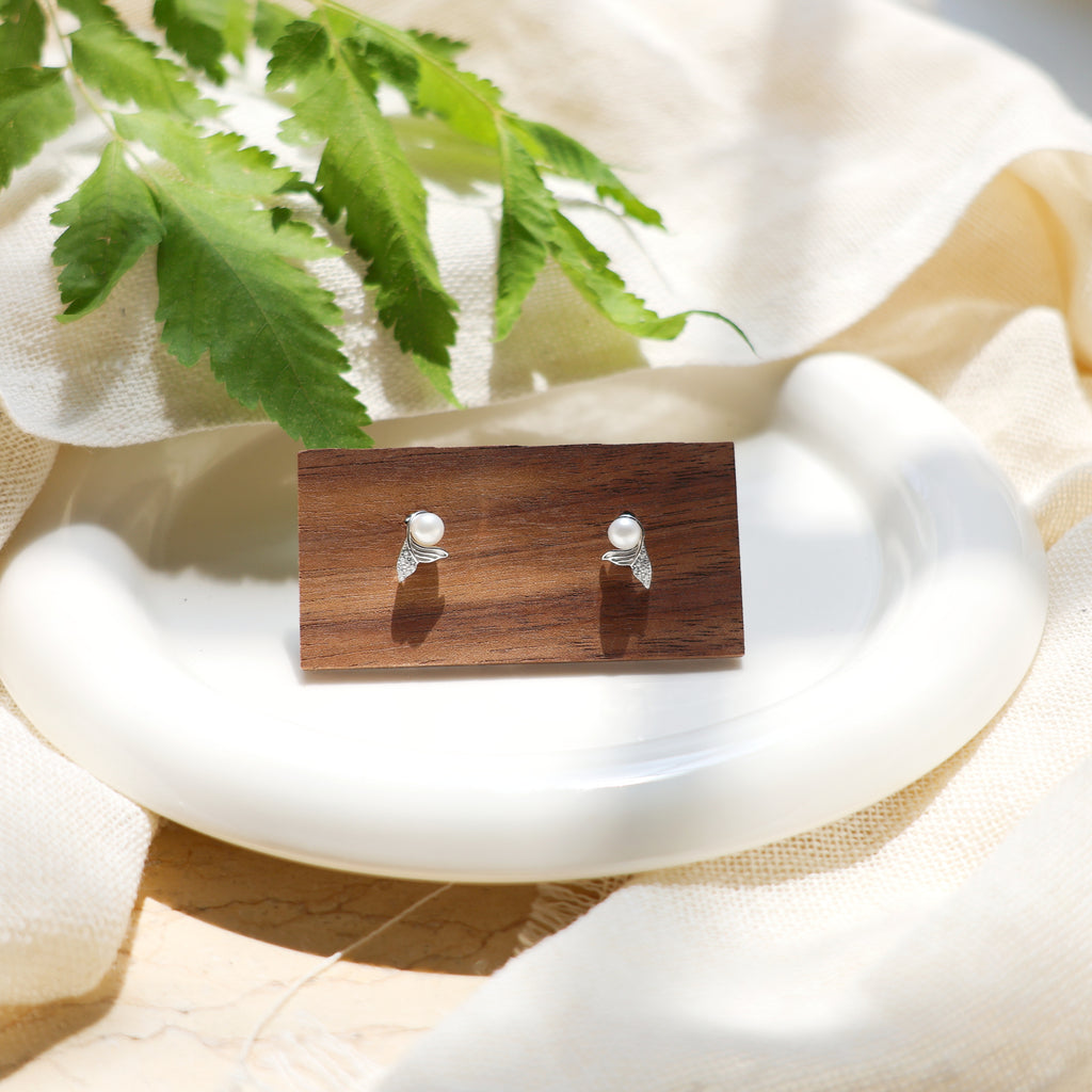 しずくとしっぽ | パール／キャッツアイピアス（シルバー／ゴールド）SV925