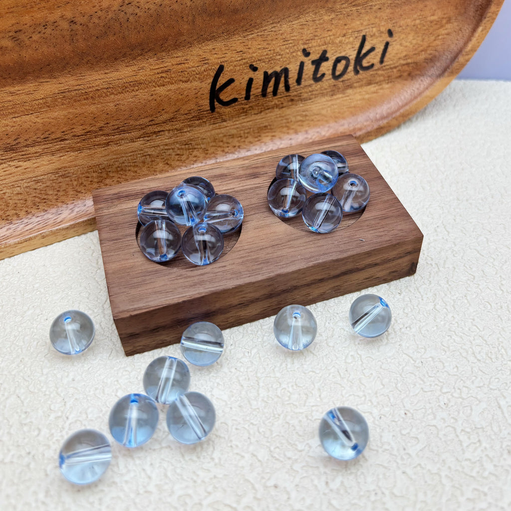 12mm | アクアブルーグラスビーズ