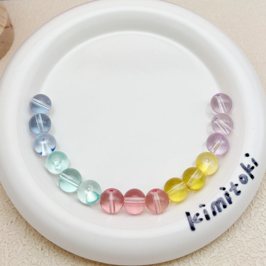 12mm | イエローグラスビーズ