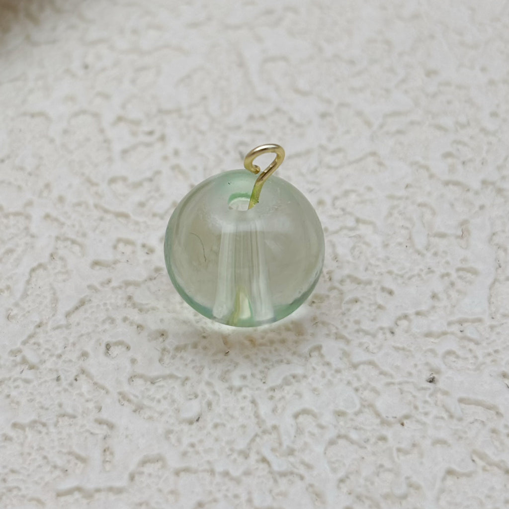 12mm | ミントグリーングラスビーズ