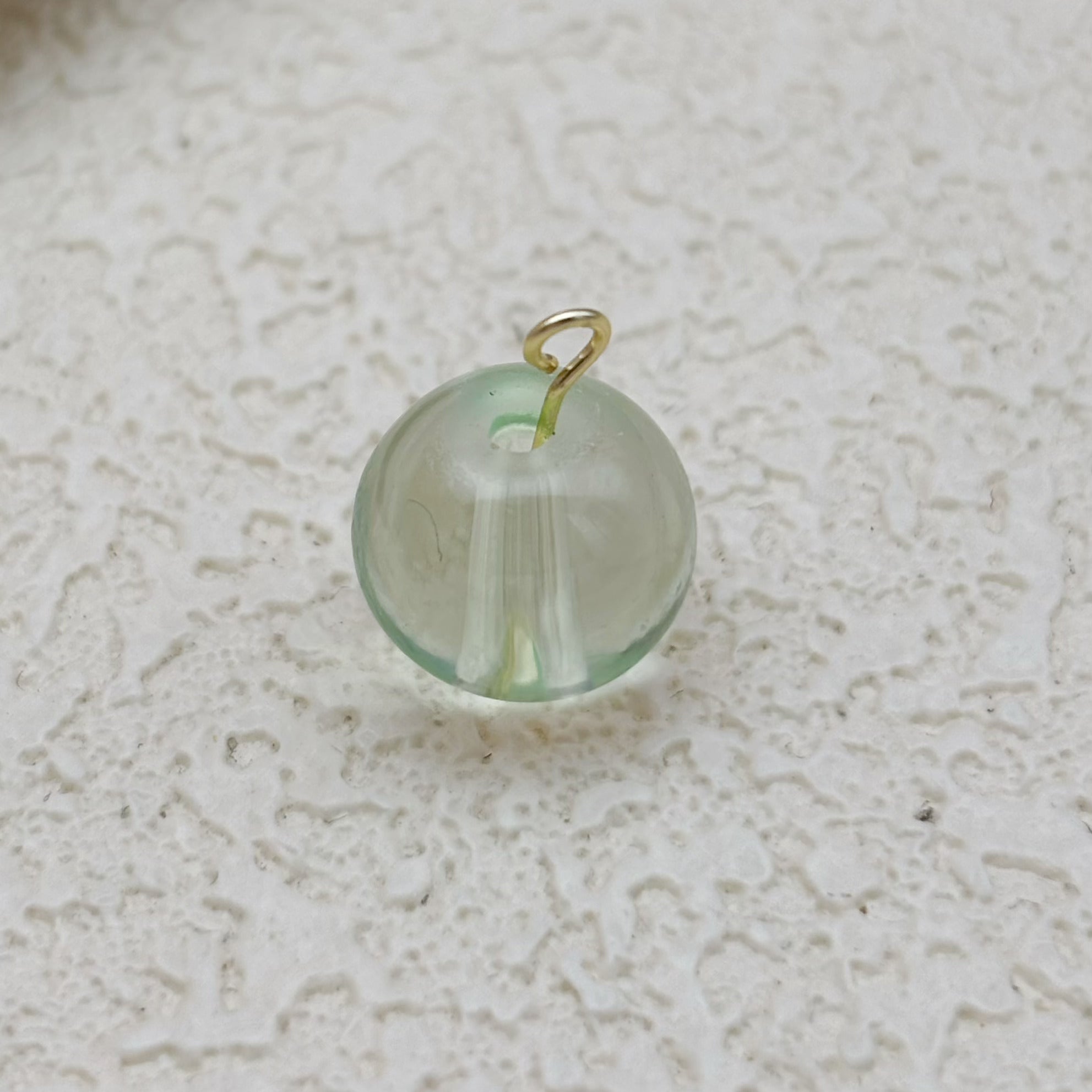 12mm | ミントグリーングラスビーズ