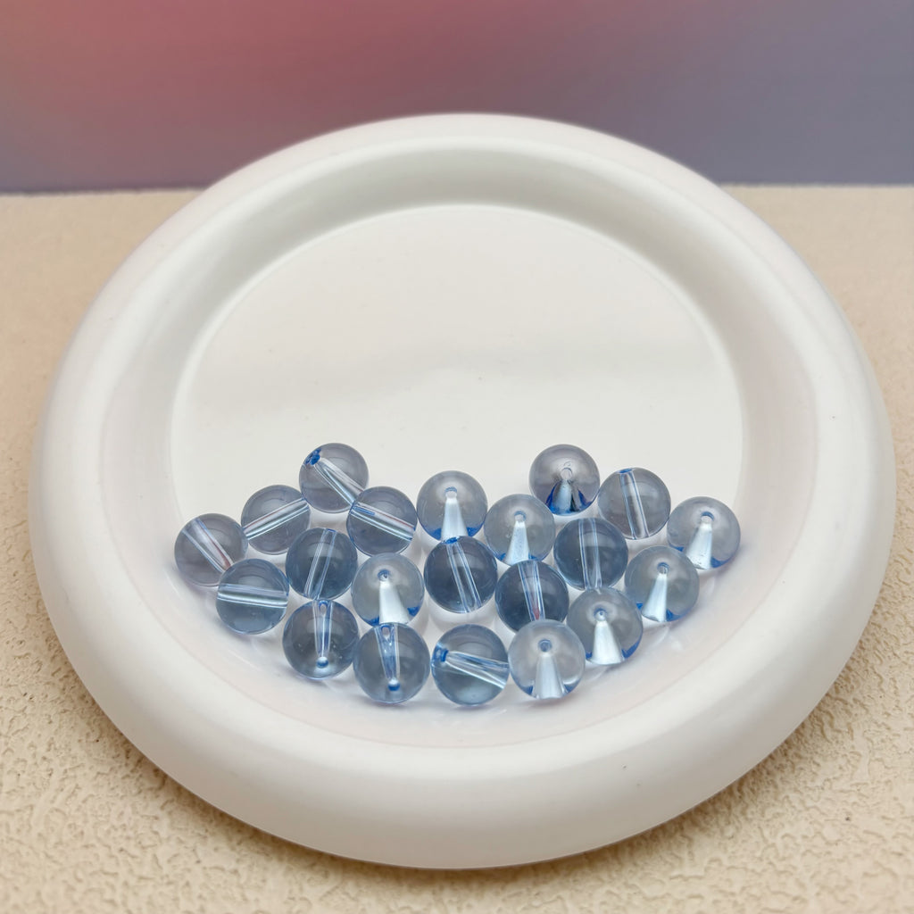 12mm | アクアブルーグラスビーズ