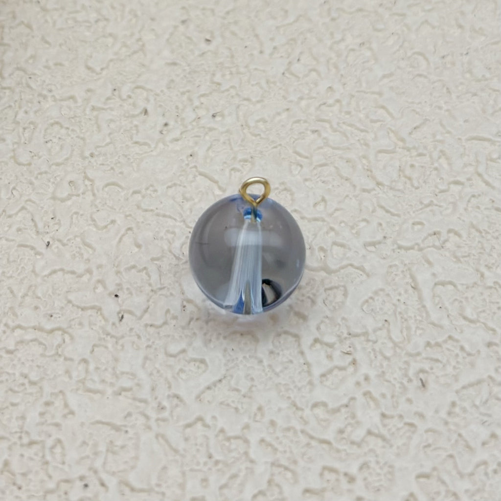 12mm | アクアブルーグラスビーズ