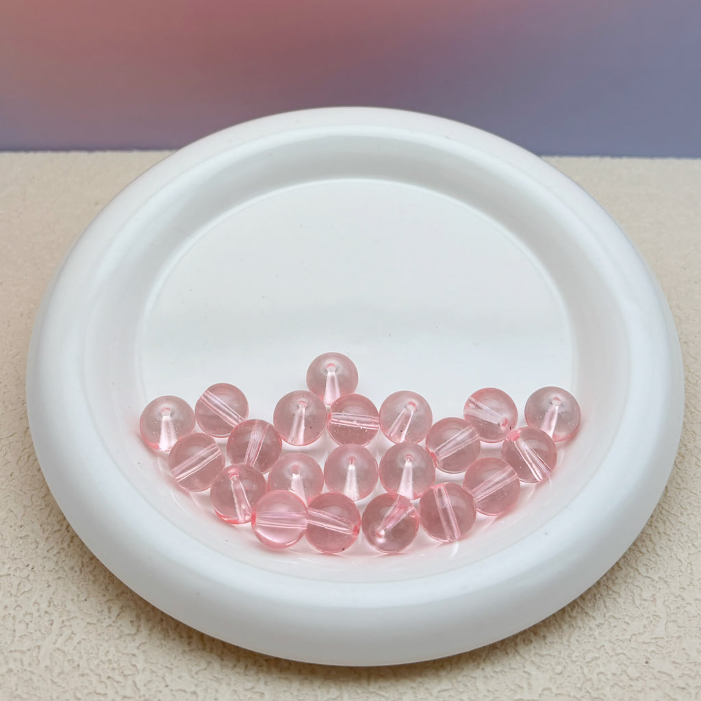 12mm | ピンクグラスビーズ