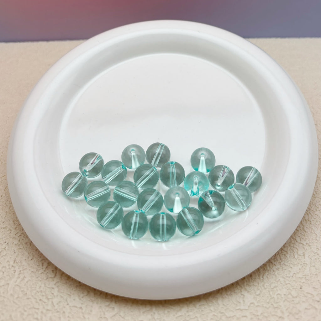 12mm | ウォーターブルーグラスビーズ