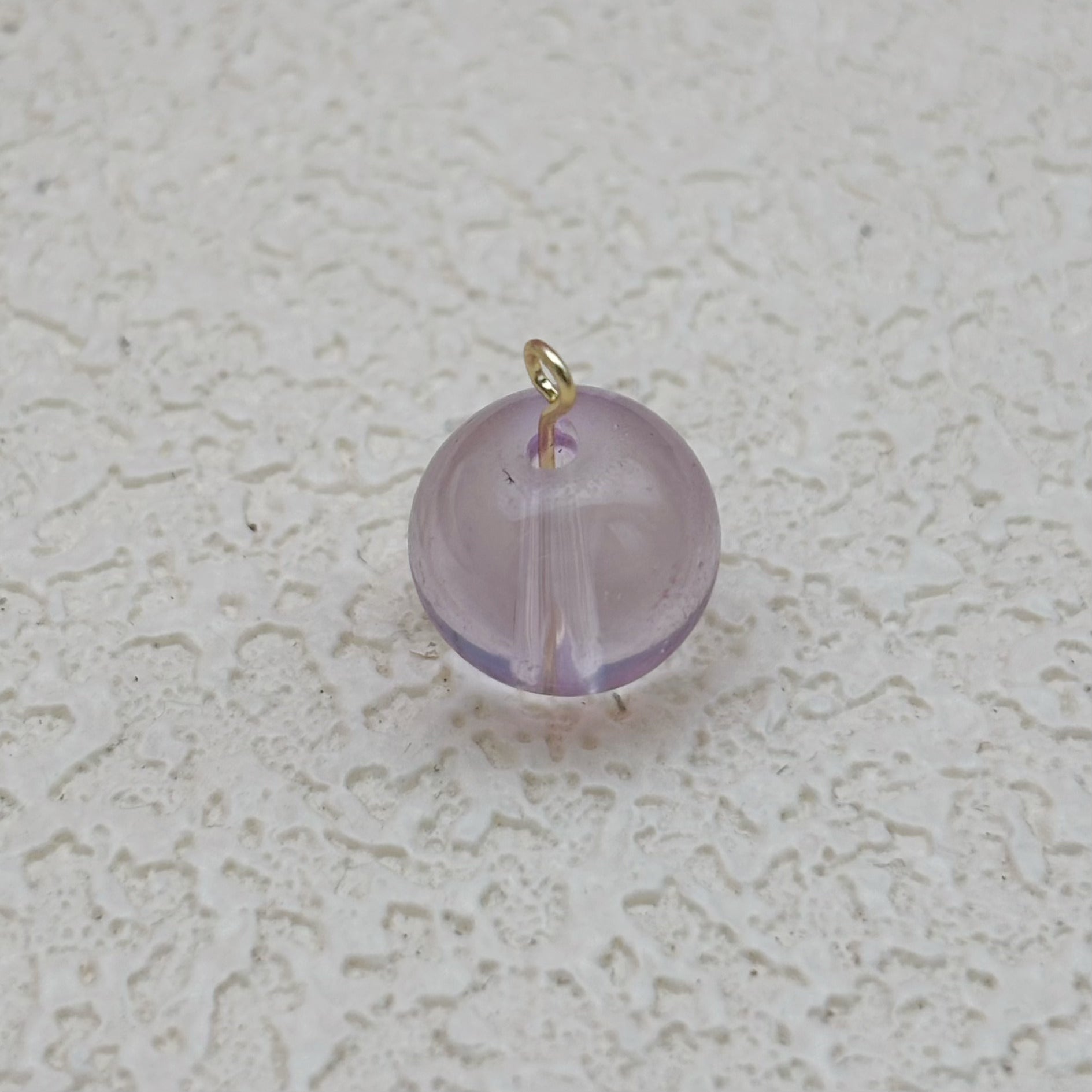 12mm | ラベンダーグラスビーズ