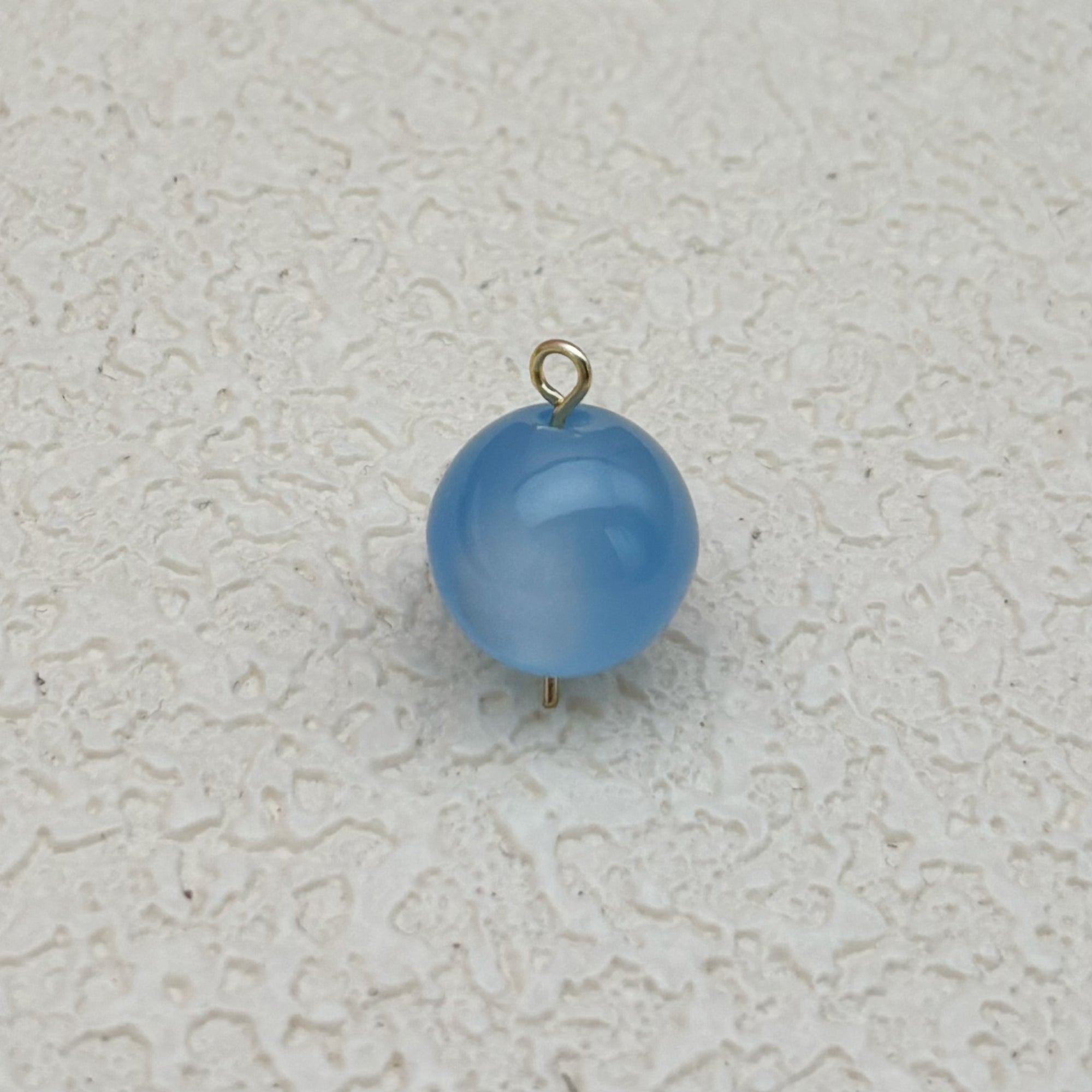 12mm | アクアブルーキャッツアイビーズ