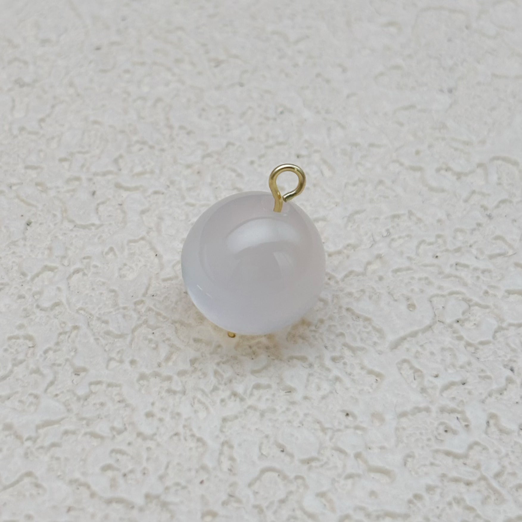 12mm | ホワイトキャッツアイビーズ