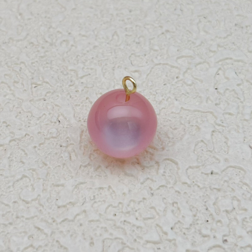 12mm | ピンクキャッツアイビーズ