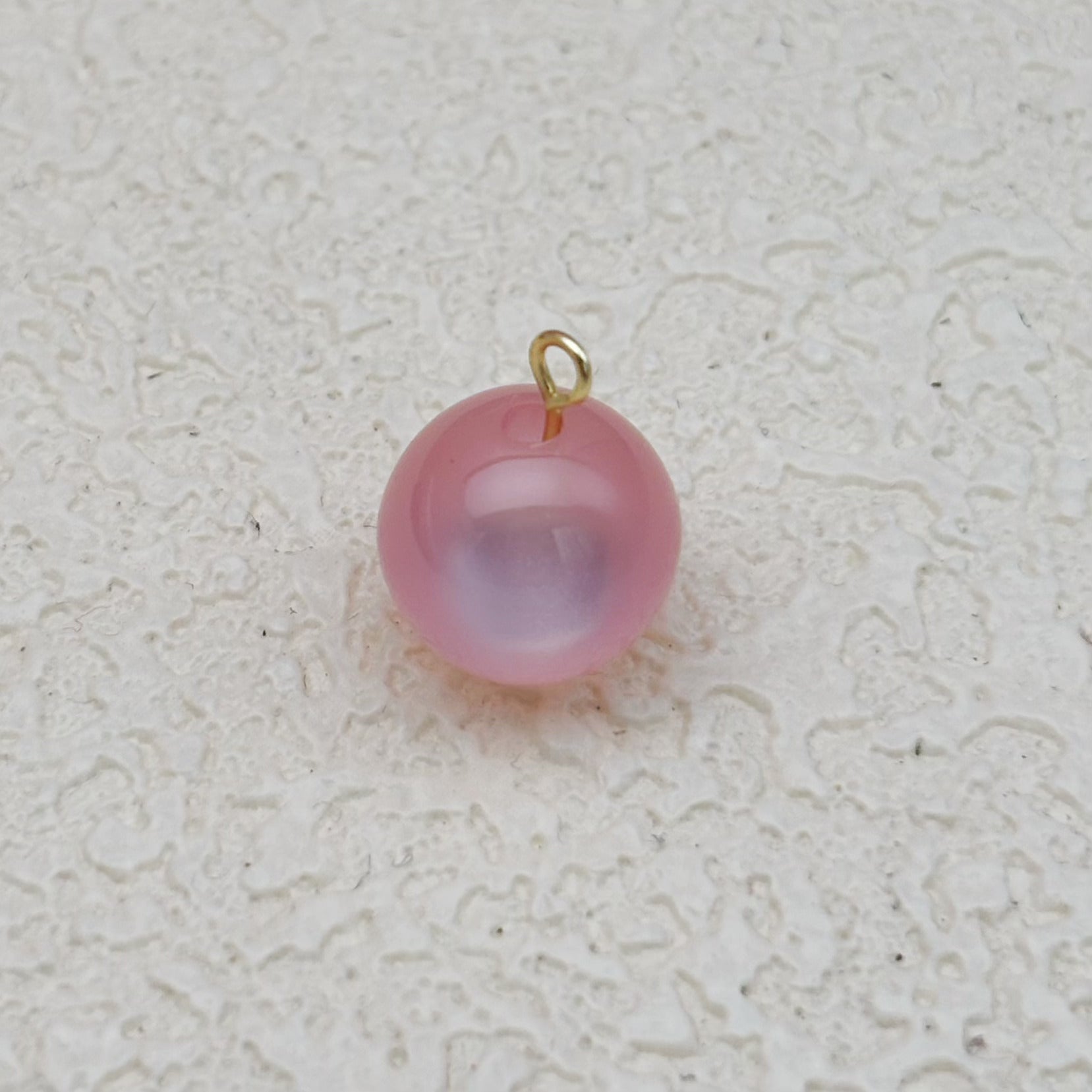 12mm | ピンクキャッツアイビーズ