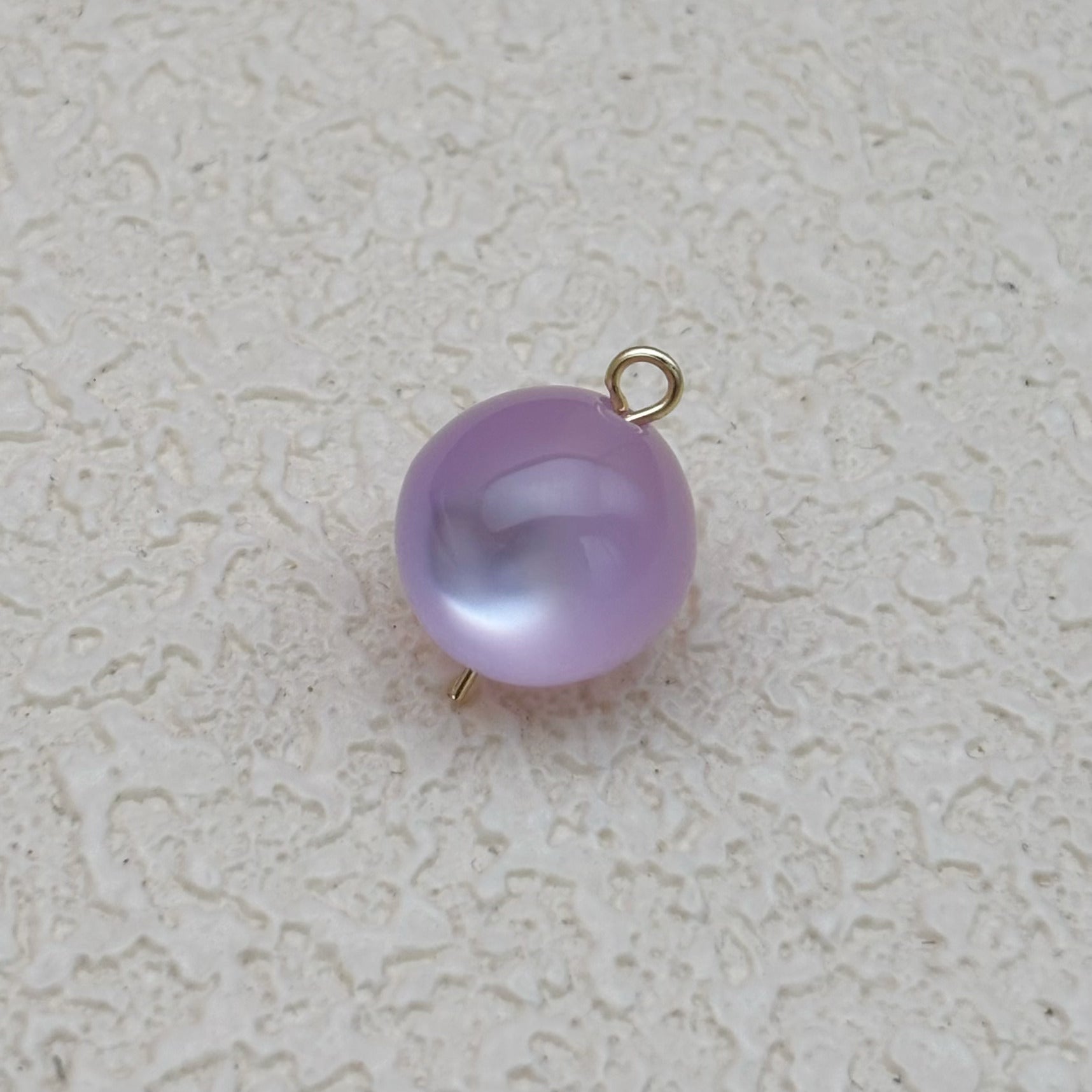 12mm | ラベンダーキャッツアイビーズ