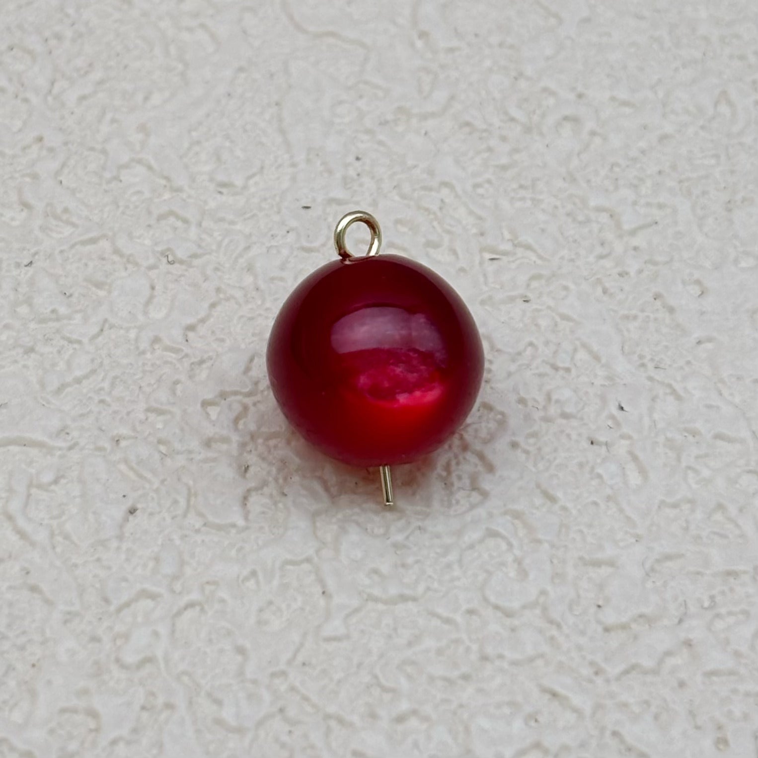 12mm | ワインレッドキャッツアイビーズ