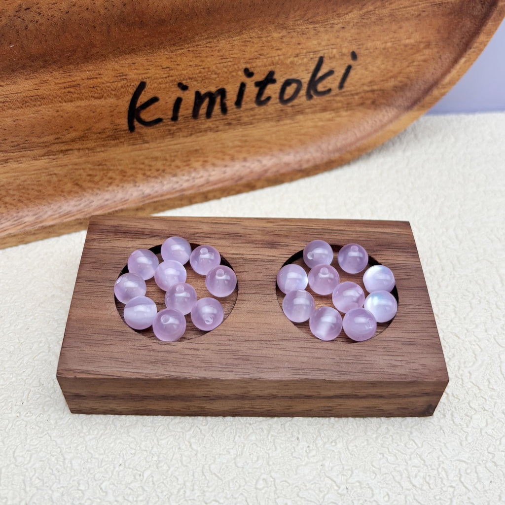 8mm | ラベンダーキャッツアイビーズ