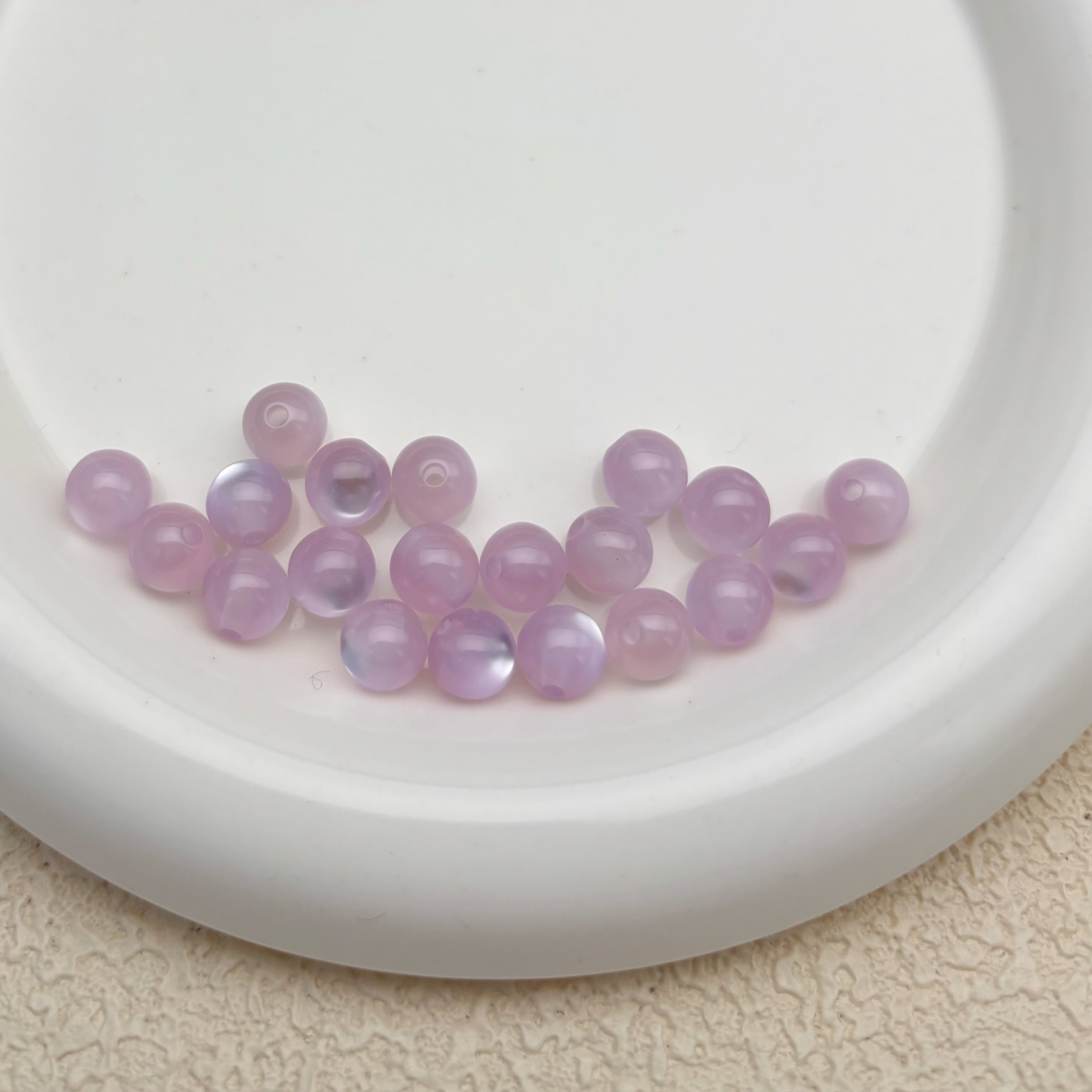 8mm | ラベンダーキャッツアイビーズ