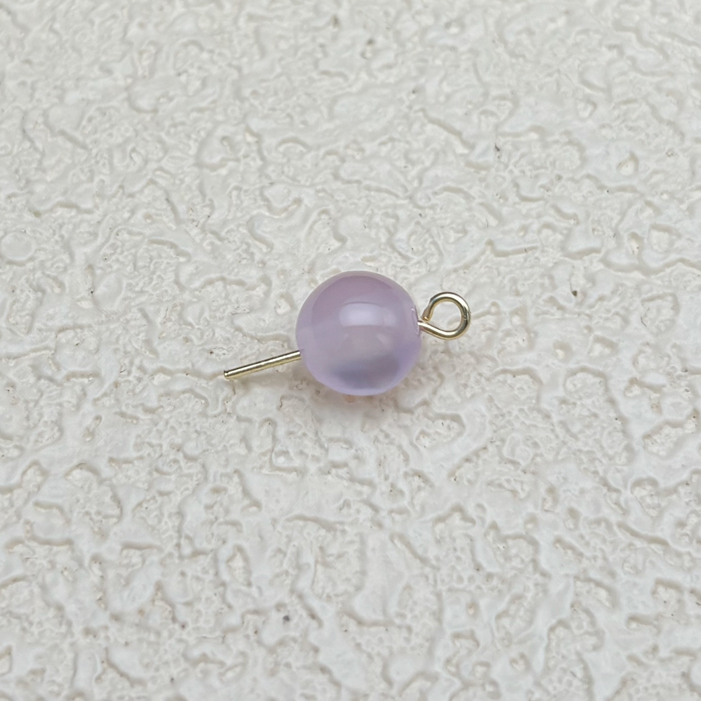 8mm | ラベンダーキャッツアイビーズ