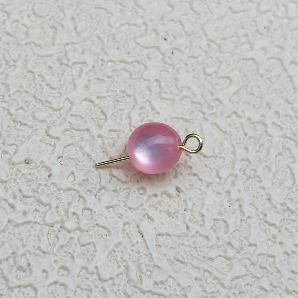 8mm | グレープフルーツピンクキャッツアイビーズ