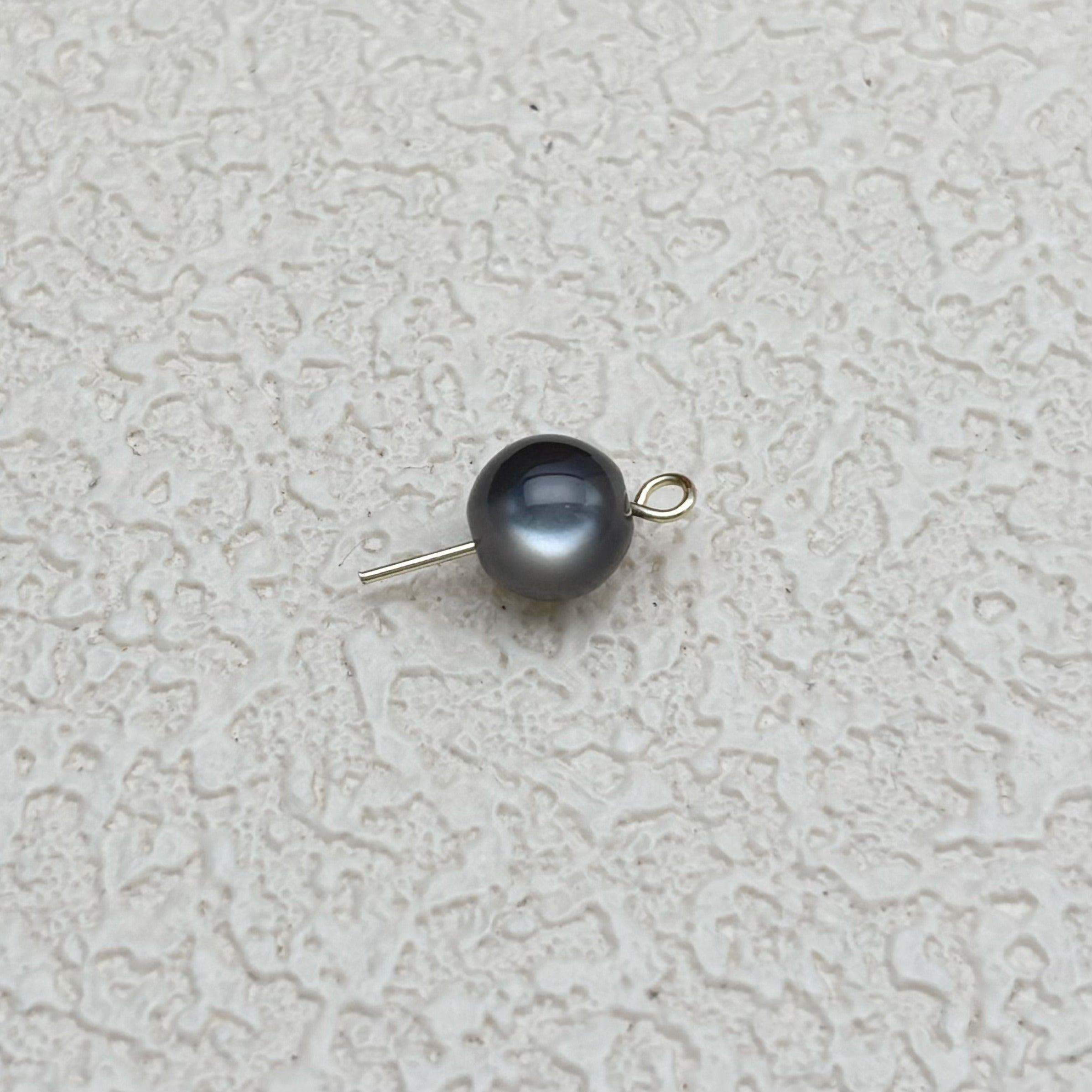 8mm | ブラックキャッツアイビーズ