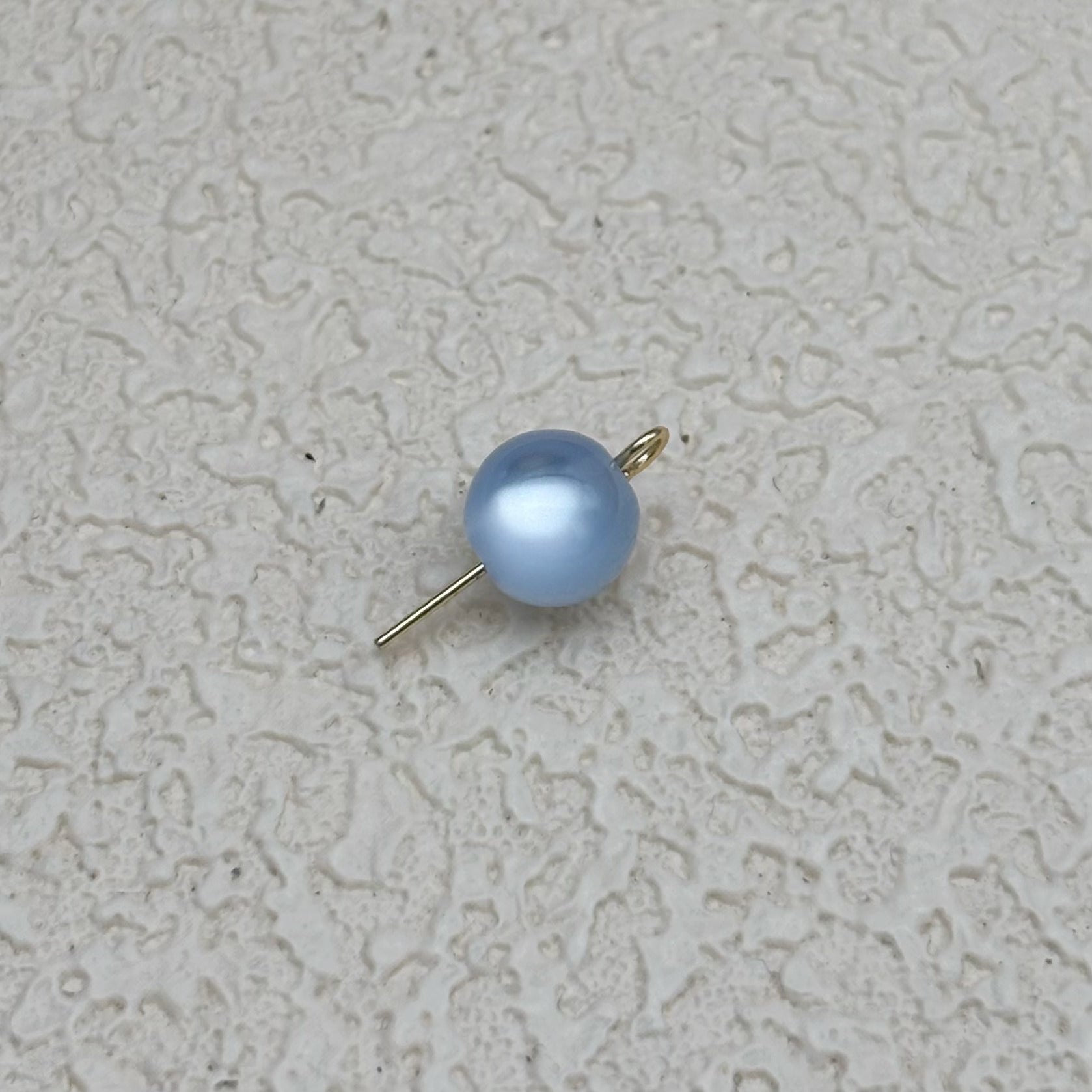 8mm | アクアブルーキャッツアイビーズ