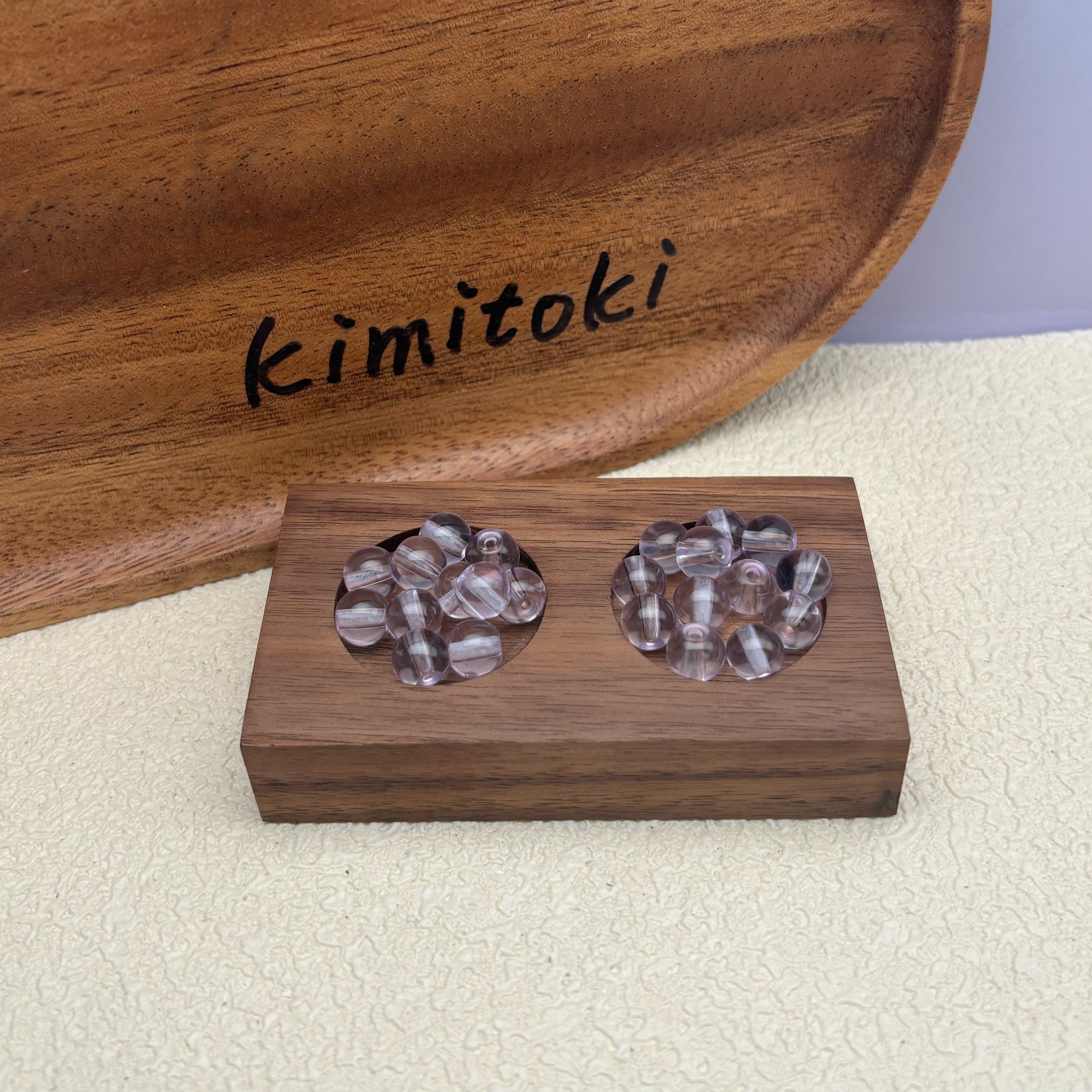 8mm | ラベンダーグラスビーズ