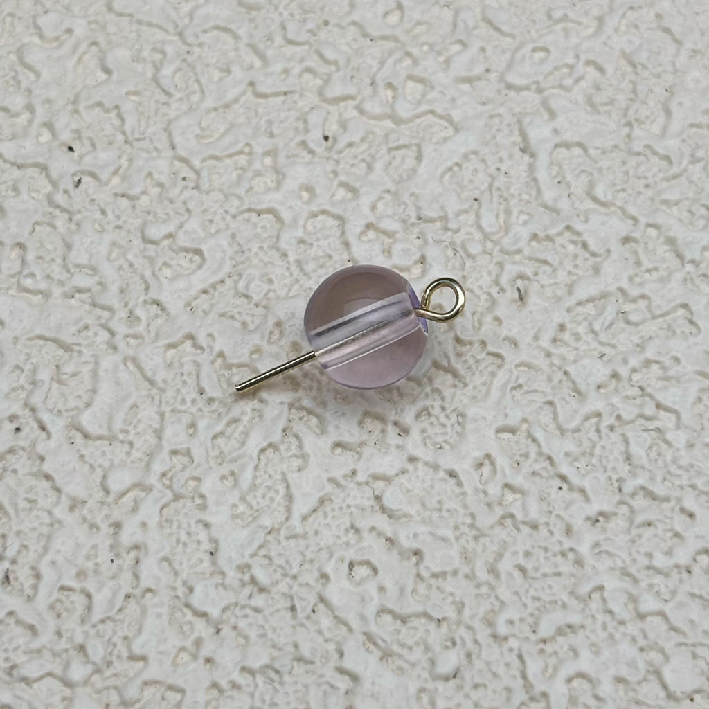 8mm | ラベンダーグラスビーズ