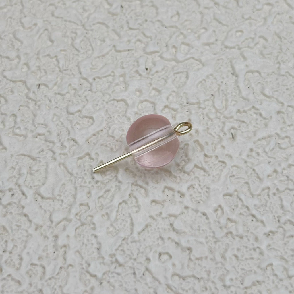 8mm | ピンクグラスビーズ