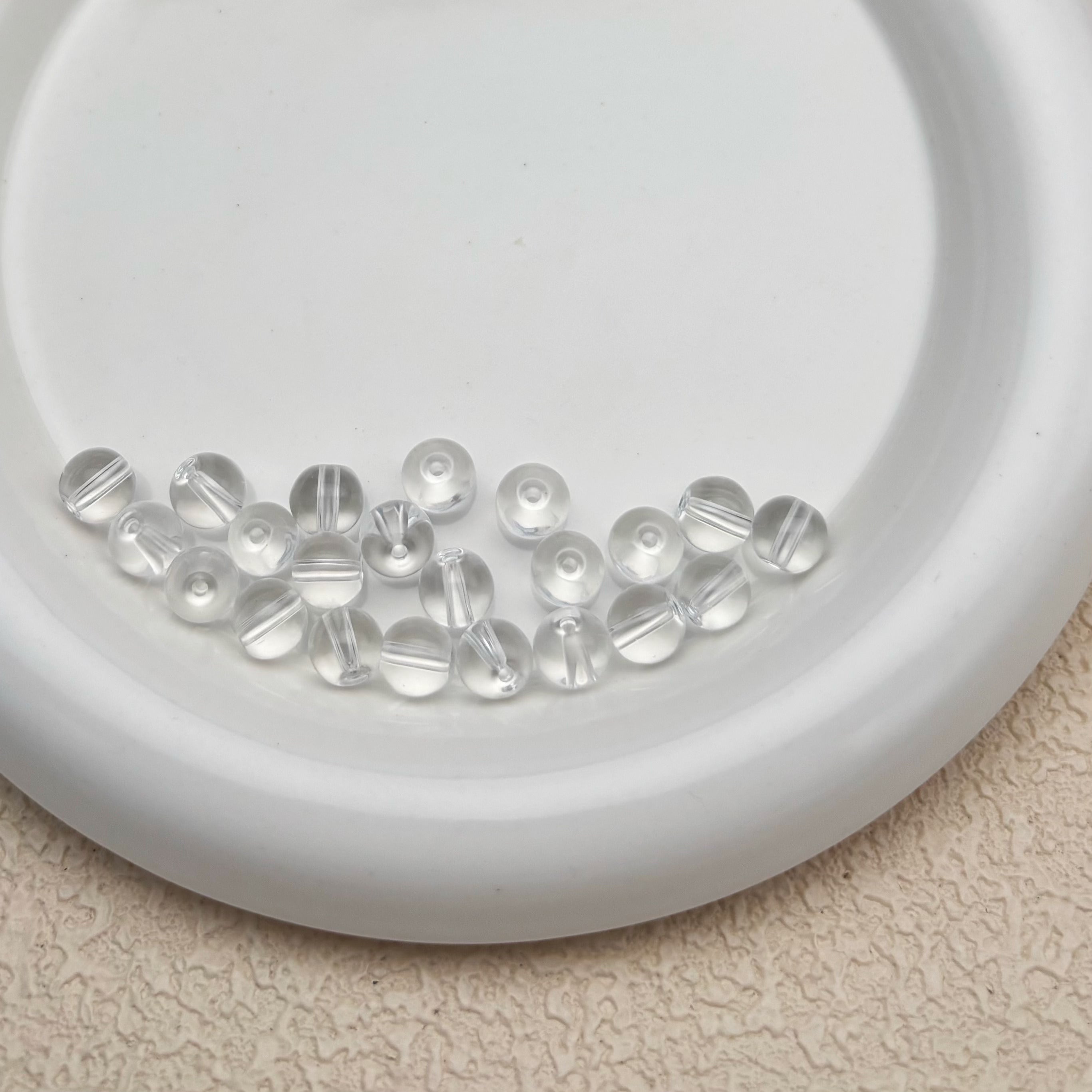 8mm | クリアグラスビーズ