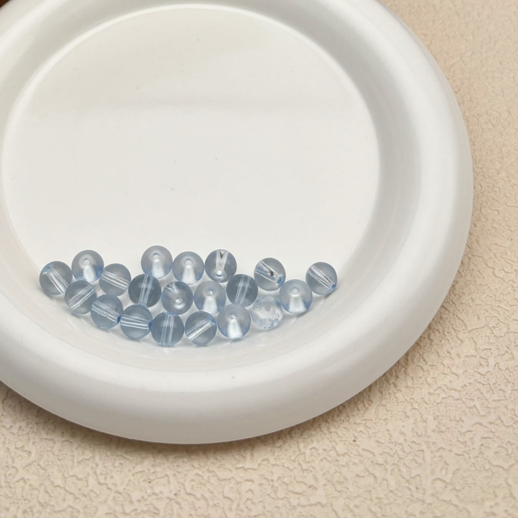 8mm | アクアブルーグラスビーズ