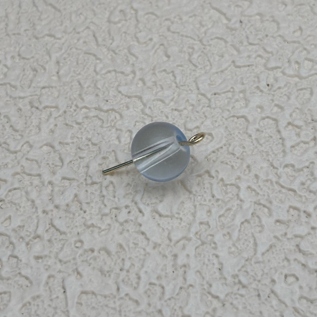 8mm | アクアブルーグラスビーズ