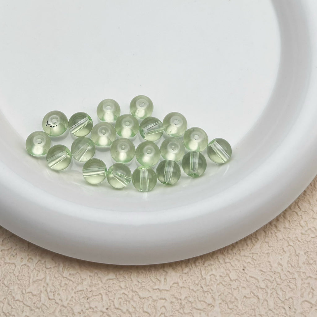 8mm | ミントグリーングラスビーズ