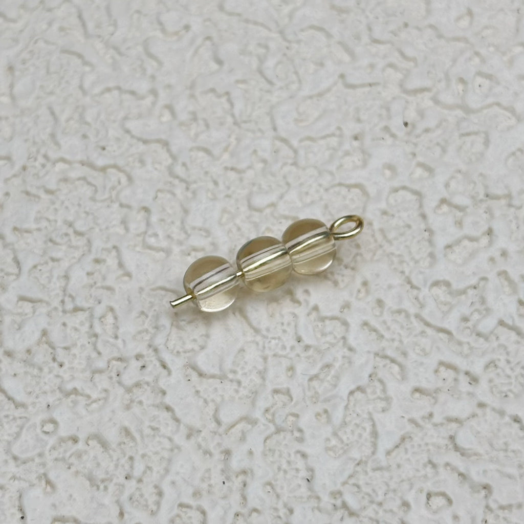 4mm | ライトイエローグラスシードビーズ