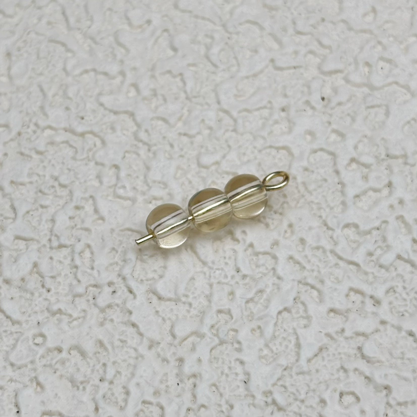 4mm | ライトイエローグラスシードビーズ