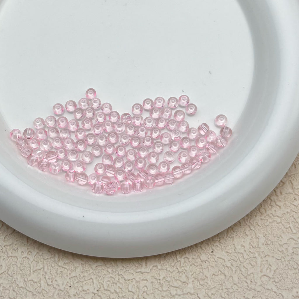 4mm | ピンクグラスシードビーズ