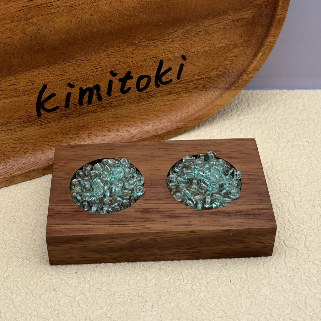 4mm | ウォーターブルーグラスシードビーズ