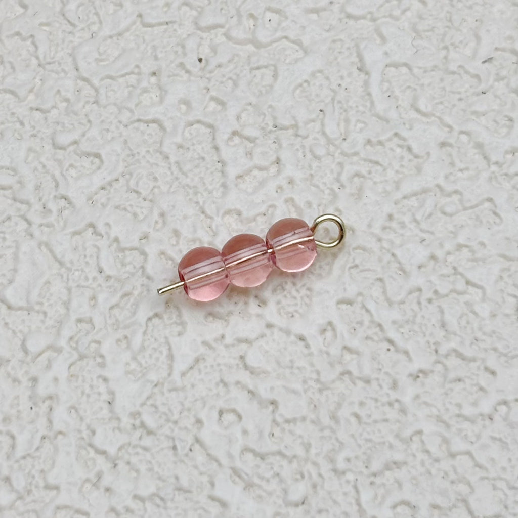 4mm | グレープフルーツピンクグラスシードビーズ