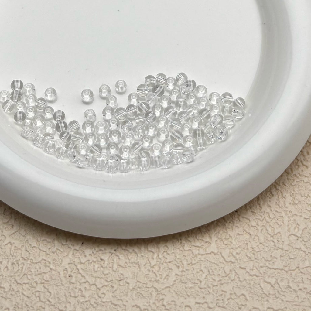 4mm | クリアグラスシードビーズ
