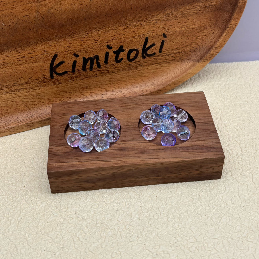 8mm | 紫陽花咲くグラスビーズ