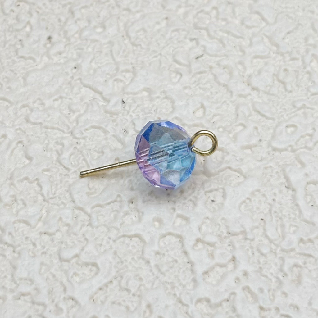 8mm | 紫陽花咲くグラスビーズ