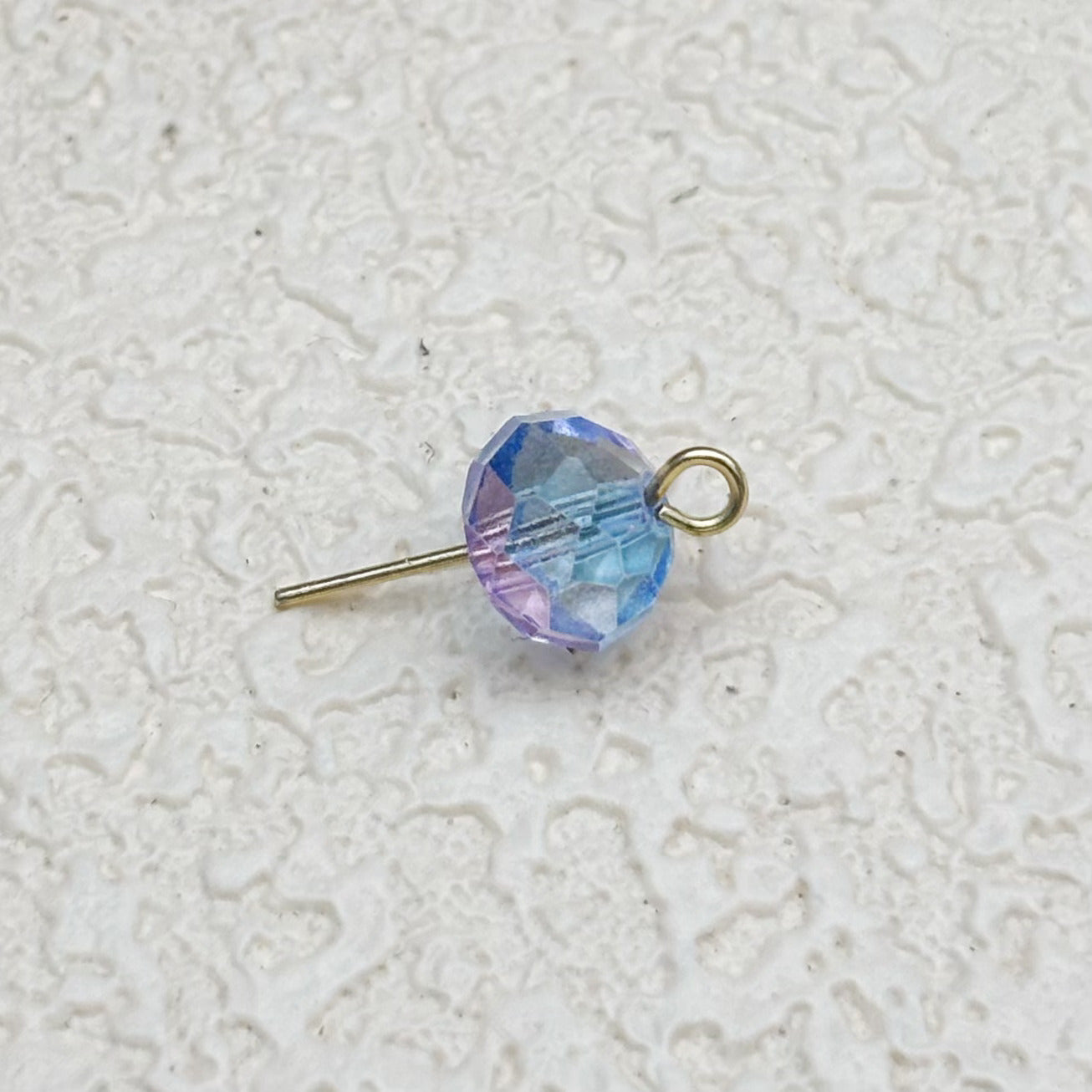 8mm | 紫陽花咲くグラスビーズ