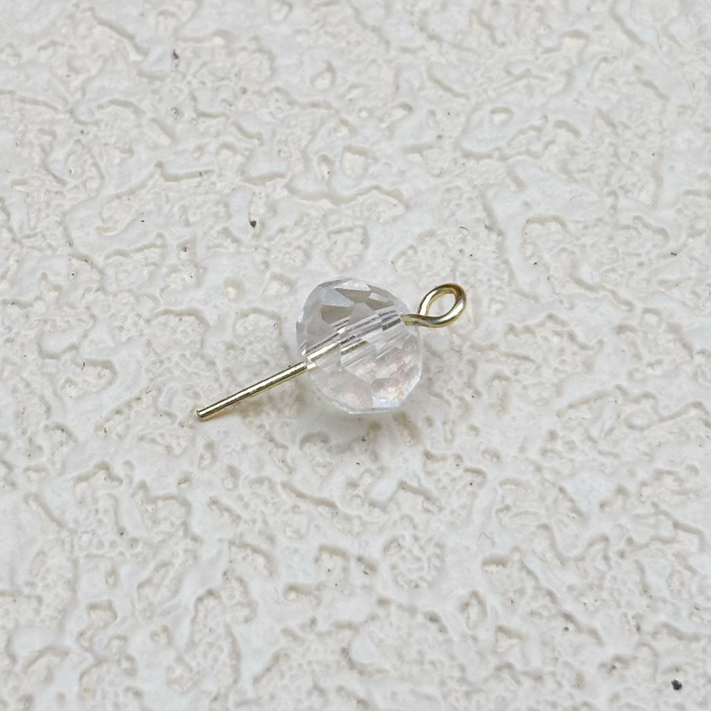 8mm | オーロラコートクリアグラスビーズ