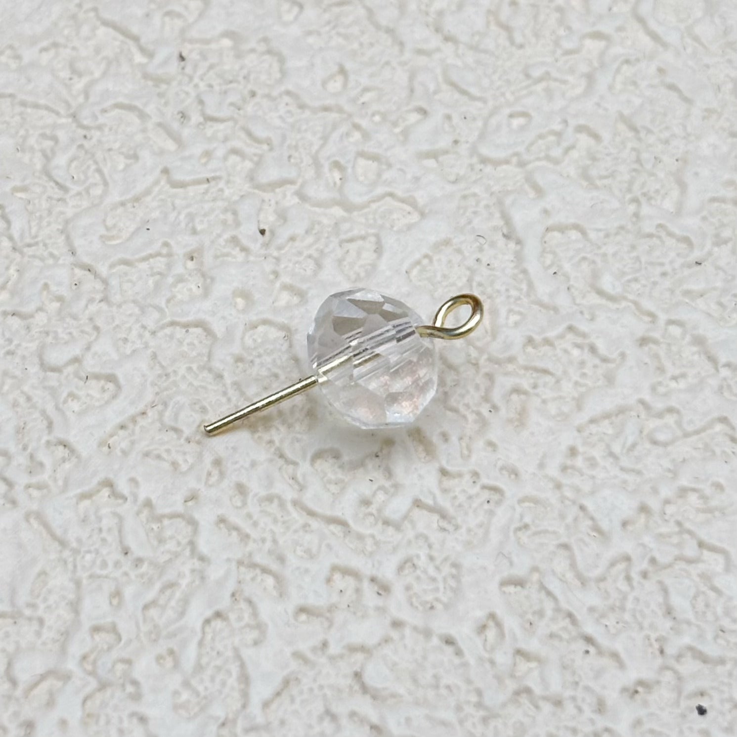 8mm | オーロラコートクリアグラスビーズ