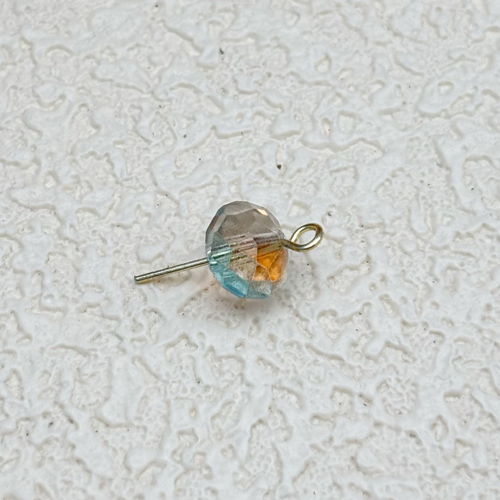 8mm | 海辺の夕日グラスビーズ