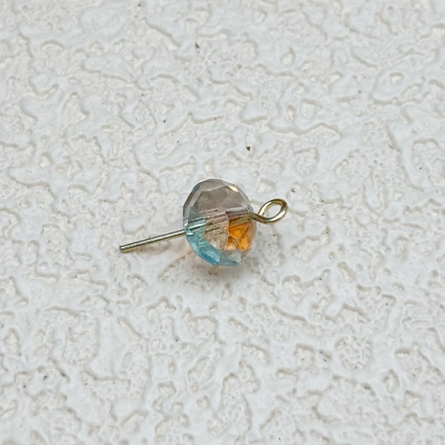 8mm | 海辺の夕日グラスビーズ