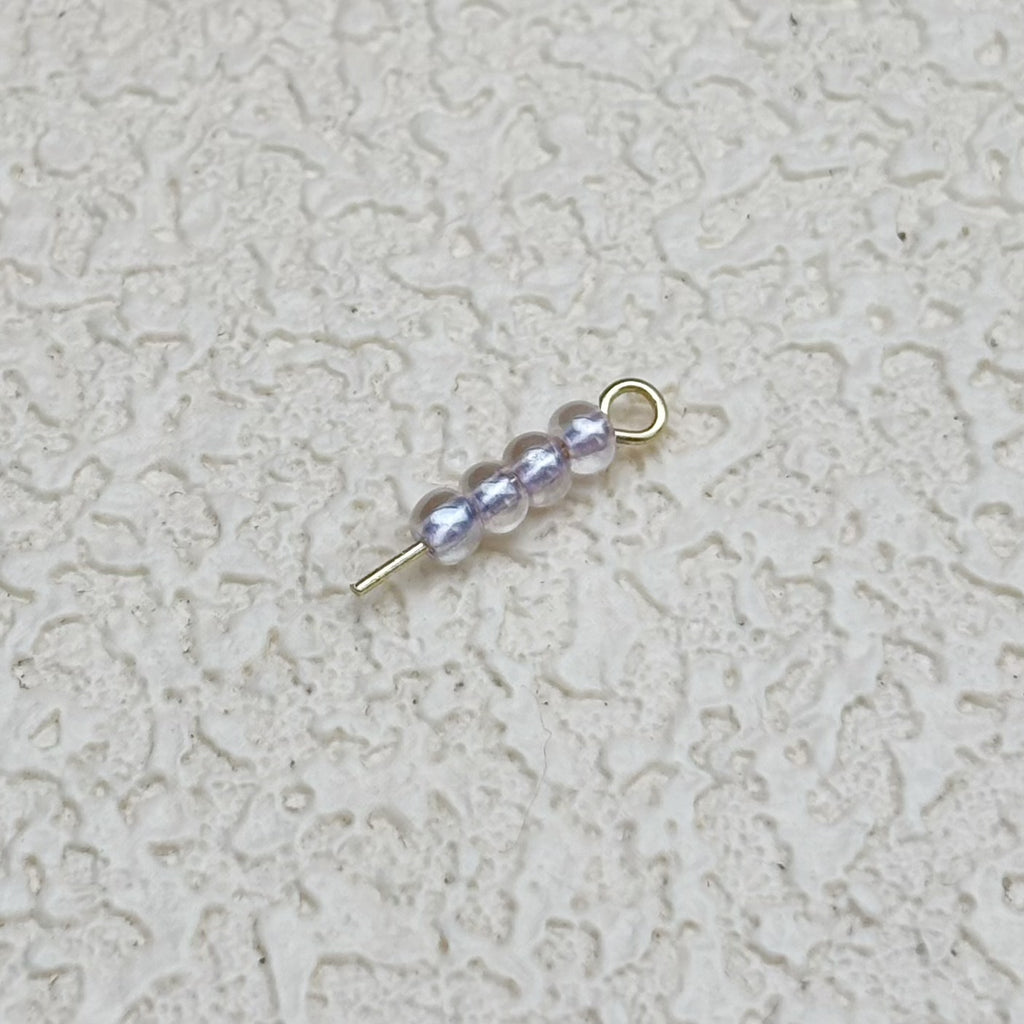 3mm | 淡パープル色シードビーズ