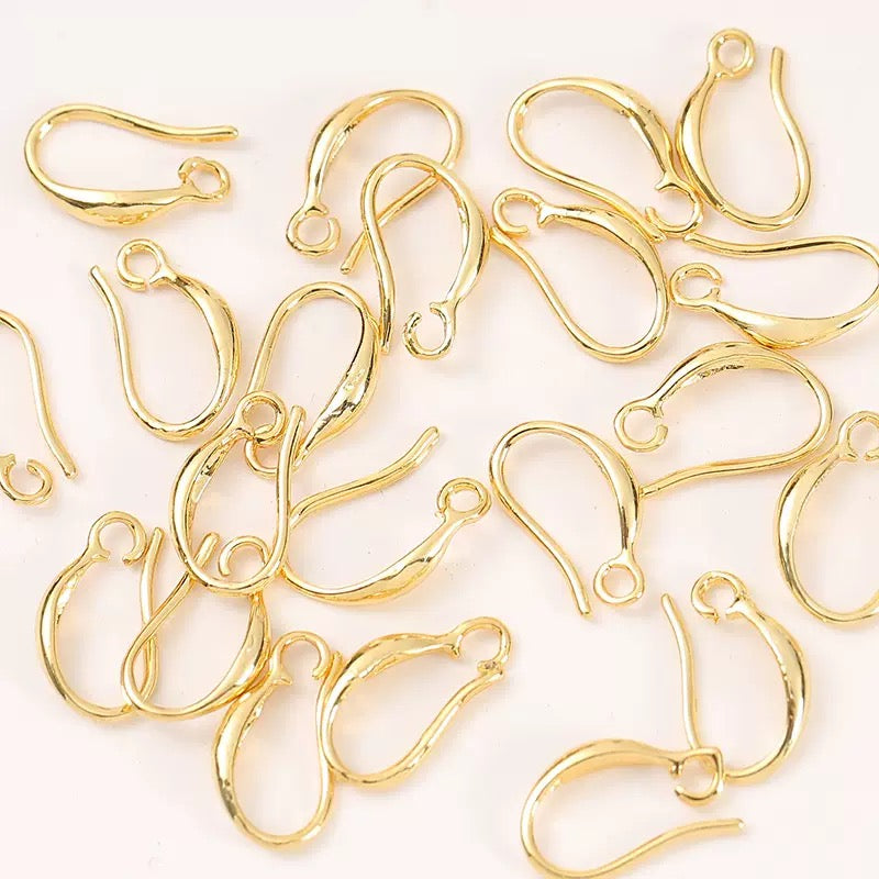 ピアス金具 ❘ 丸カン付きフックタイプ（変色防止加工）