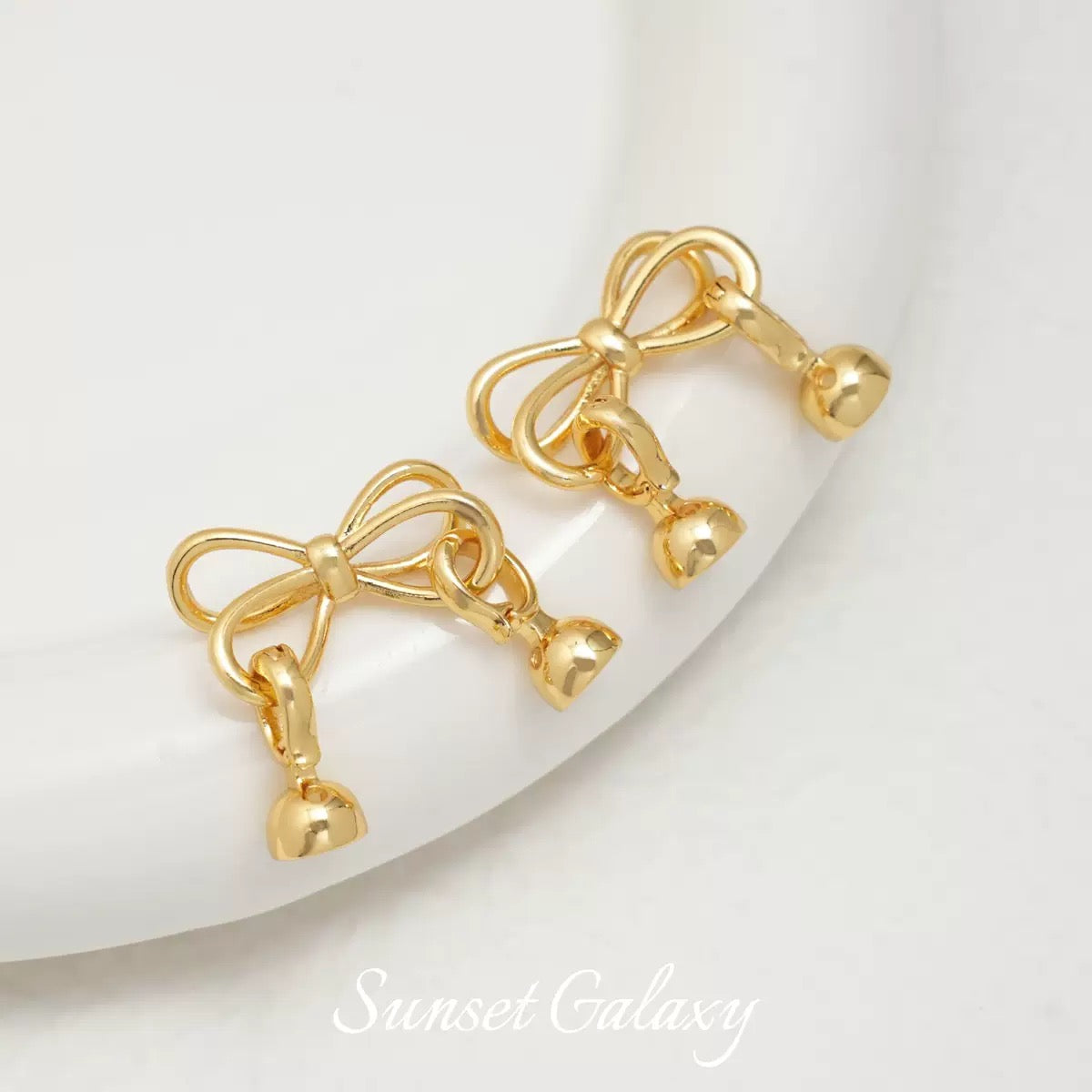 留め具金具 ❘ 蝶結びスプリングクラスプ（変色防止加工）