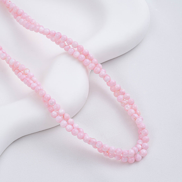 3mm | ピンクシェルビーズ