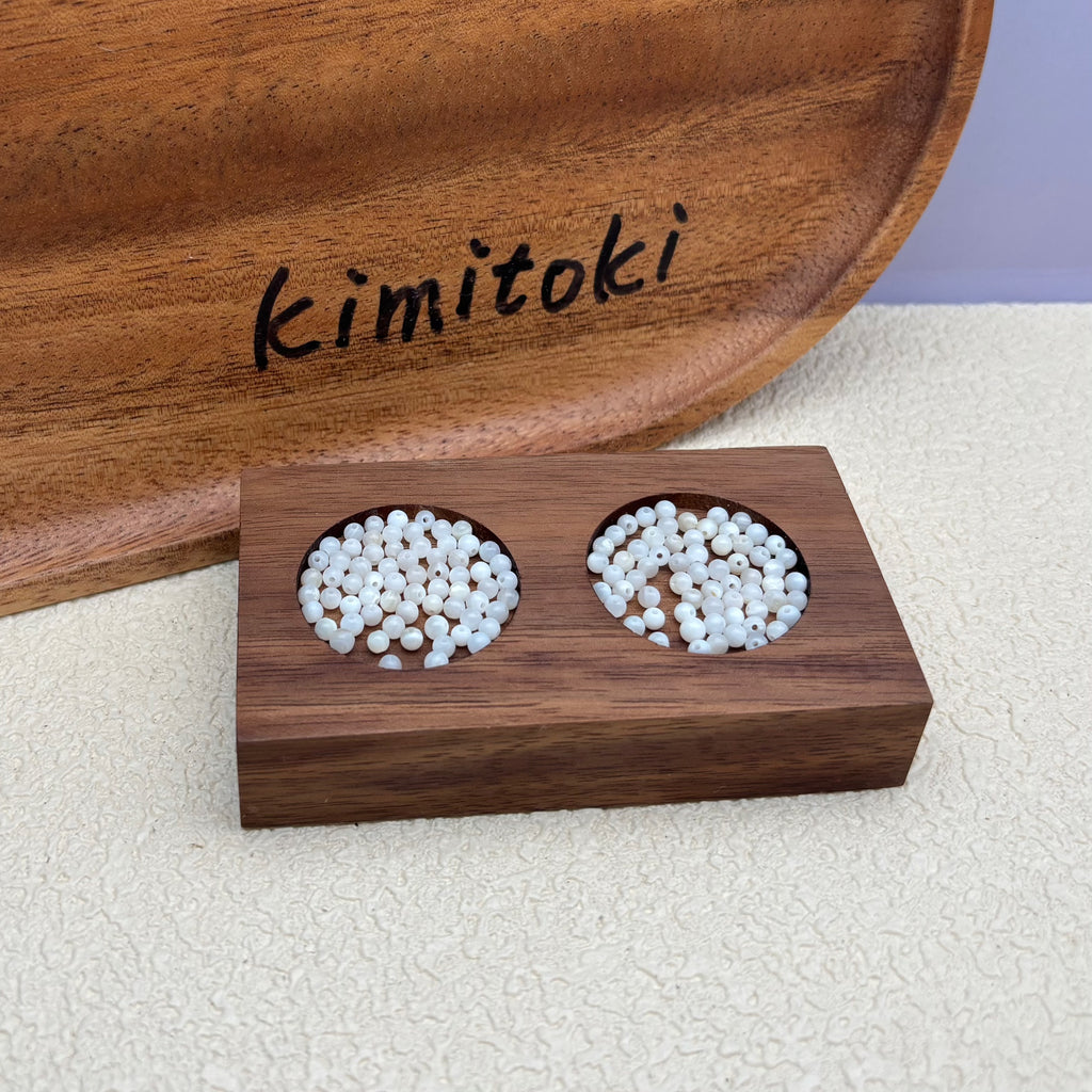 3mm | ホワイトシェルビーズ