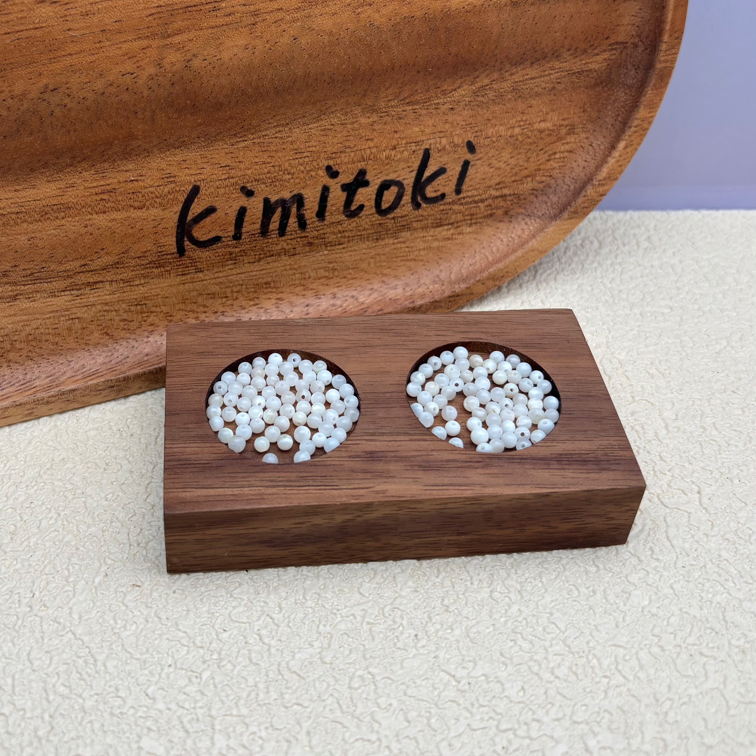 3mm | ホワイトシェルビーズ